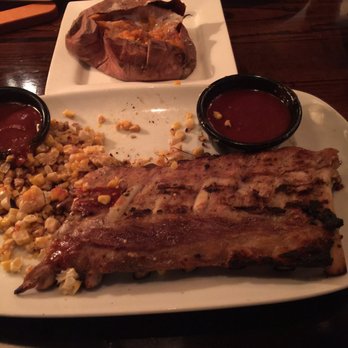 LongHorn Steakhouse - Ribs w/sauce on the side, sweet potato, parm corn - Steakhouses Near Me - Bear, Delaware LongHorn Steakhouse - Ribs w/sauce on the side, sweet potato, parm corn - Steakhouses Near Me - Bear, Delaware