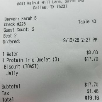 Snooze, an A.M. Eatery - Receipt - Breakfast & Brunch Near Me - Dallas, Texas