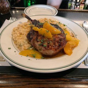 Espo's - Special bourbon peach pork chop - Italian Near Me - Raritan, New Jersey