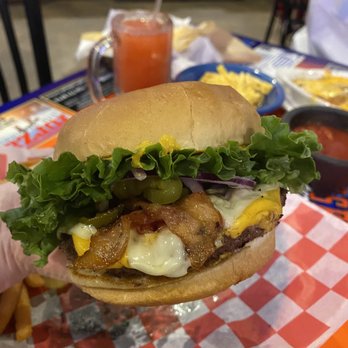 50th Street Caboose - Awful Awful Burger - American Near Me - Lubbock, Texas