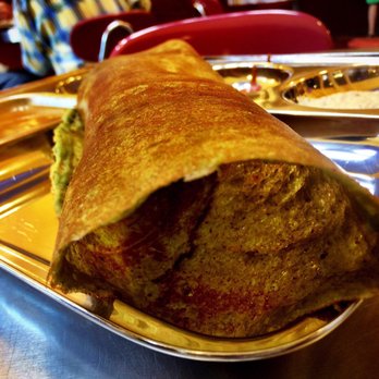Vik's Chaat - Spinach and potato dosa - Indian Near Me - Berkeley, California Vik's Chaat - Spinach and potato dosa - Indian Near Me - Berkeley, California