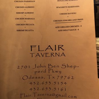 Flair Taverna - Italian Near Me - Odessa, Texas Flair Taverna - Italian Near Me - Odessa, Texas