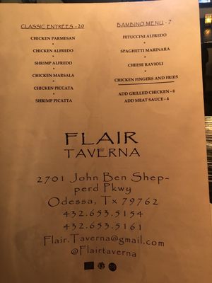 Menu photo 4 Flair Taverna Odessa, TX Menu photo 4 Flair Taverna Odessa, TX
