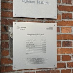 Stara Synagoga - Hours of Operation