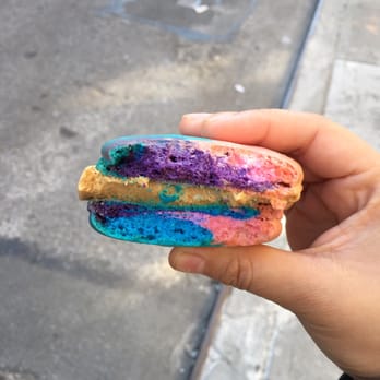 Macaron Parlour - Care Bear Caramel ice cream sandwich - Bakeries Near Me - New York, New York