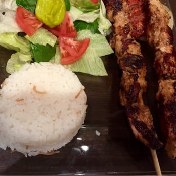 Kervan Kebab House - Chicken kabobs, rice, and salad for $9.00-The chicken was marinated and seasoned well, the rice was delicious! - Turkish Near Me - Chesapeake, Virginia Kervan Kebab House - Chicken kabobs, rice, and salad for $9.00-The chicken was marinated and seasoned well, the rice was delicious! - Turkish Near Me - Chesapeake, Virginia
