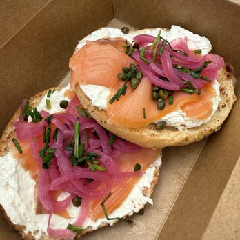 MoonGoat Coffee Roasters - 8.12.25- smoke salmon bagel - Coffee & Tea Near Me - Irvine, California