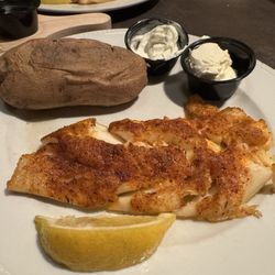 Grassfields Steak & Seafood - Cajun scrod