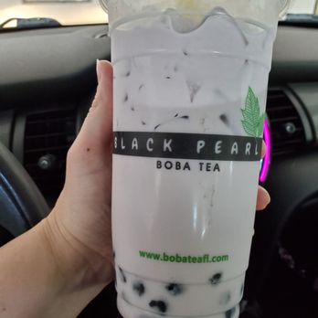 Black Pearl - Large taro milk boba tea - Bubble Tea Near Me - Boca Raton, Florida