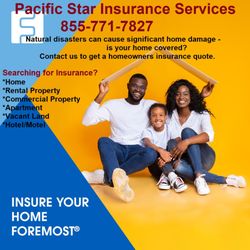 Pacific Star Insurance Services - Search for Home Insurance? Call us today for a quote 855-771-7827.