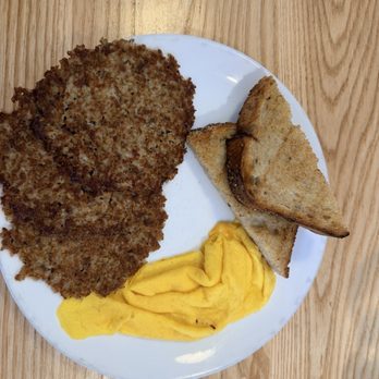 The Sleepy Rooster - goetta & eggs w/ rye toast - New American Near Me - Chagrin Falls, Ohio The Sleepy Rooster - goetta & eggs w/ rye toast - New American Near Me - Chagrin Falls, Ohio