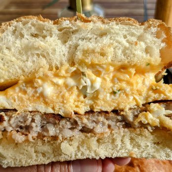 Waverly - Sausage Breakfast Sandwich - Breakfast & Brunch Near Me - Cardiff, California Waverly - Sausage Breakfast Sandwich - Breakfast & Brunch Near Me - Cardiff, California