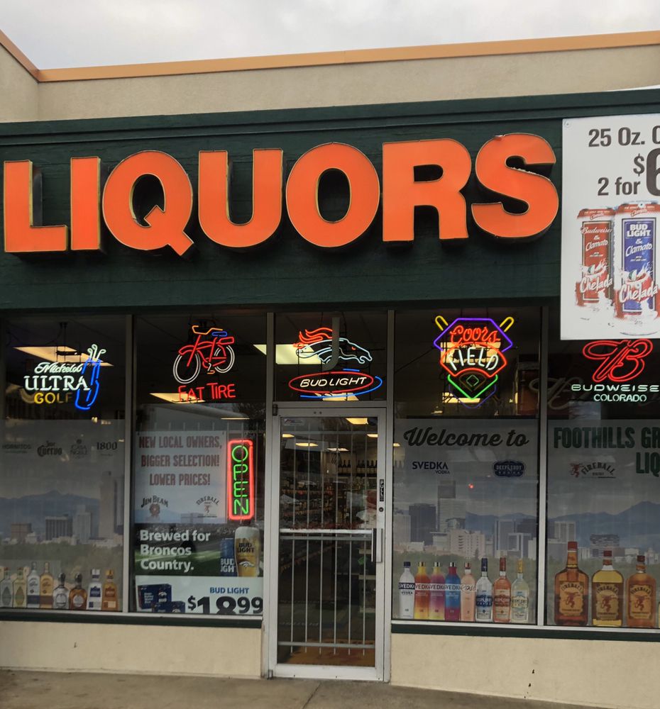 Foothills Green Liquors Logo