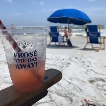 Crepes du Soleil - It was HOT at the beach, but the frose was still good when melted.  ;) - Creperies Near Me - Santa Rosa Beach, Florida