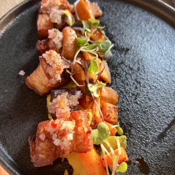 Yunta Nikkei - Chicharron - crispy pork belly appetizer - Peruvian Near Me - Charlotte, North Carolina