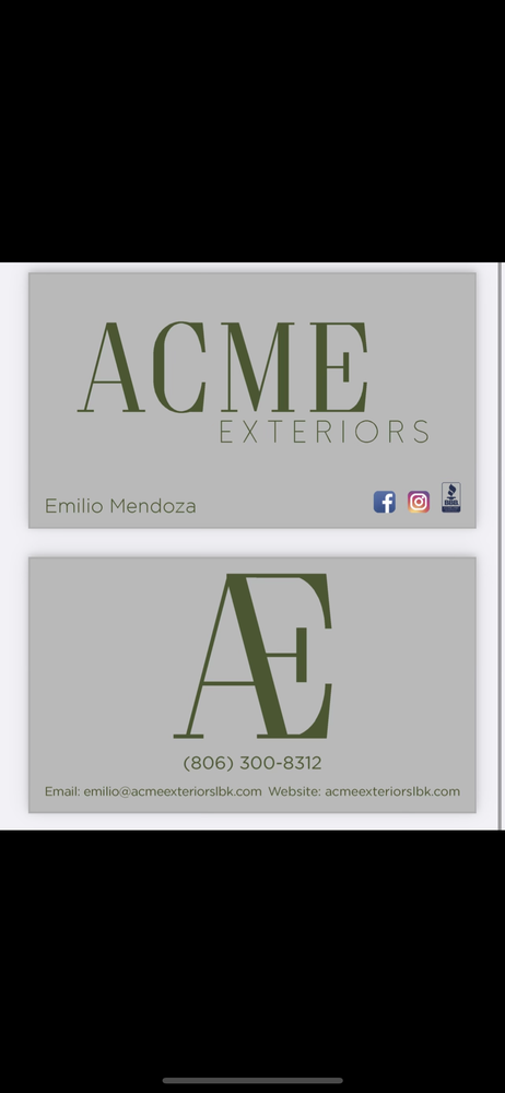 Slide of ACME Exteriors