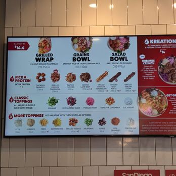 The Kebab Shop - Left side of the menu - Mediterranean Near Me - Costa Mesa, California