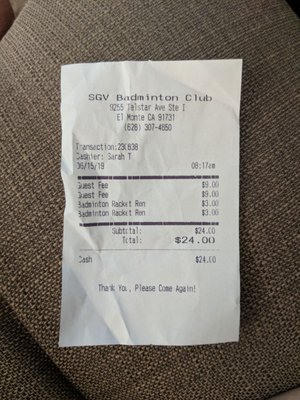 San Gabriel Valley Badminton Club by null