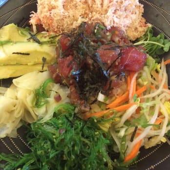 Pacific Catch - Japanese wasabi rice bowl w Hawaiian ahi poke y hand-picked crab salad - Seafood Near Me - Campbell, California