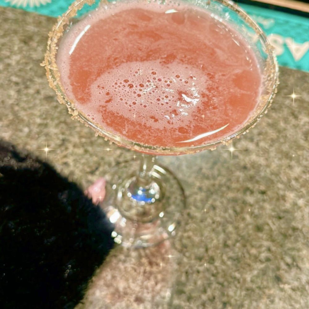One of our lovely bartenders Lemon Drops which she added raspberry and sugar on the rim. Delicious!!! One of our lovely bartenders Lemon Drops which she added raspberry and sugar on the rim. Delicious!!!