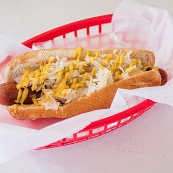 Sam's Dawg House - a hot dog in a basket - Hot Dogs Near Me - Orlando, Florida Sam's Dawg House - a hot dog in a basket - Hot Dogs Near Me - Orlando, Florida