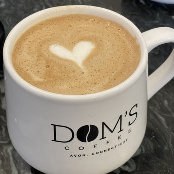 Dom's Coffee - Eggnog latte - Coffee & Tea Near Me - Avon, Connecticut Dom's Coffee - Eggnog latte - Coffee & Tea Near Me - Avon, Connecticut