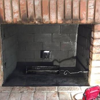 Chimney Checkup - Painted firebox - Chimney Sweeps Near Me Chimney Checkup - Painted firebox - Chimney Sweeps Near Me