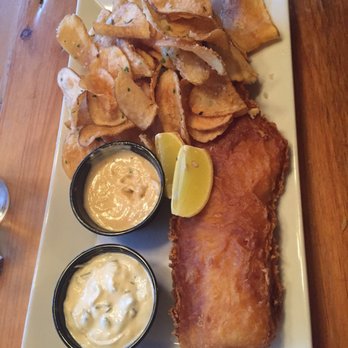 The Carriage House - Fish and chips and they were TRUFFLE chips and I'm drooling just thinking of them - American Near Me - Mahopac, New York The Carriage House - Fish and chips and they were TRUFFLE chips and I'm drooling just thinking of them - American Near Me - Mahopac, New York
