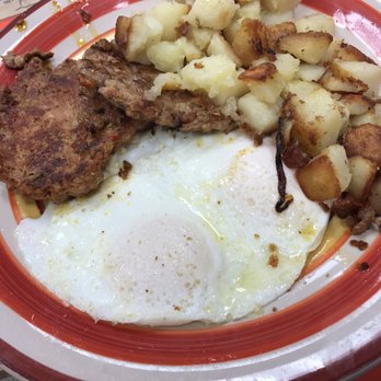 Gab & Eat - 2 Eggs over medium, sausage and home fries.(probably the best home fries in Pittsburgh) - Breakfast & Brunch Near Me - Carnegie, Pennsylvania Gab & Eat - 2 Eggs over medium, sausage and home fries.(probably the best home fries in Pittsburgh) - Breakfast & Brunch Near Me - Carnegie, Pennsylvania