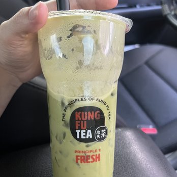 Kung Fu Tea - Large Matcha Milk - Bubble Tea Near Me - Port Charlotte, Florida