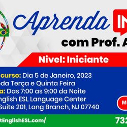 JM Web Studio - Ad design in Portuguese for Perfect English School, Long Branch, New Jersey