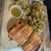 Photo of Grains - San Diego, CA, United States. Banh Mi Pulled "Pork" Sandwich