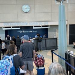Amtrak Autotrain - There's usually little wait to check in, and the line moves quickly.