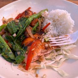 Salmon veggies & rice