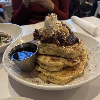 Juneberry Table - Bourbon Apple Pancakes - Breakfast & Brunch Near Me - Cleveland, Ohio