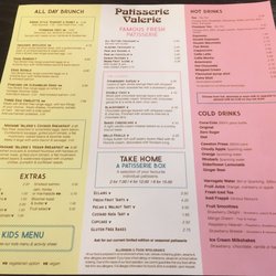 Patisserie Valerie - Meal & drink menu