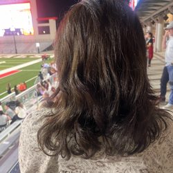 Tangled Fringe Salon - After, you can see near the crown of my head I have layers there!!