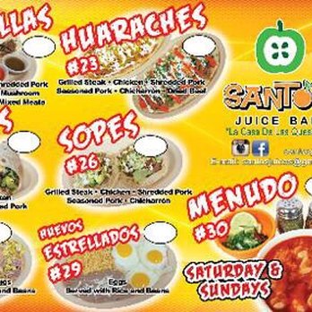 Santos Juice Bar - New menu - Juice Bars & Smoothies Near Me - Norwalk, California Santos Juice Bar - New menu - Juice Bars & Smoothies Near Me - Norwalk, California