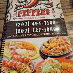 Pepper’s Mexican Cuisine - A huge menu!