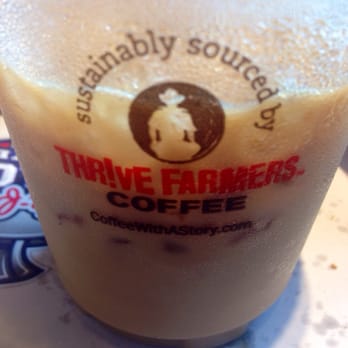 Chick-fil-A - dec 11, 2014. opening day. vanilla iced coffee, 2 pumps only please! - Fast Food Near Me - Pasadena, California