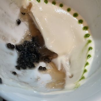 L'Atelier de Joël Robuchon - What the inside looks like... almost like a cold mousse soup - French Near Me - Paris, 75