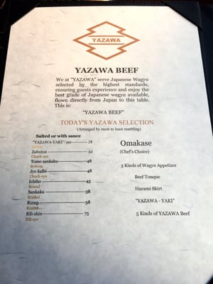 Menu photo 8 YAZAWA Beverly Hills, CA Menu photo 8 YAZAWA Beverly Hills, CA