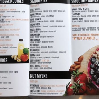 Manna Juice Bar - Menu - Juice Bars & Smoothies Near Me - Mansfield, Texas Manna Juice Bar - Menu - Juice Bars & Smoothies Near Me - Mansfield, Texas