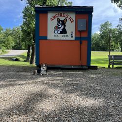 Archie’s Ice - Archie (the face behind the name) with the stand named after him!