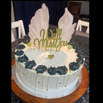 CWB Sweets - French vanilla cake with guava filling and white chocolate drip. - Custom Cakes Near Me