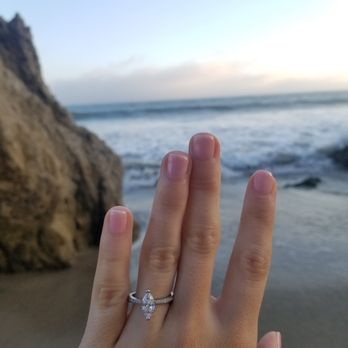 Adiamor - The pinch perfect pave with a roughly 1 carat D IF diamond. - Jewelry Near Me - Los Angeles, California