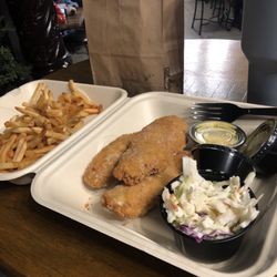 Chicken Boy - Chicken, coleslaw, and fries.