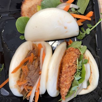 Soho Sushi - Steam bun combo: pork belly, bbq beef, katsu chicken - Sushi Bars Near Me - Tampa, Florida Soho Sushi - Steam bun combo: pork belly, bbq beef, katsu chicken - Sushi Bars Near Me - Tampa, Florida