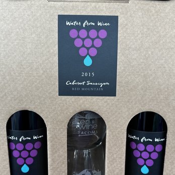 Water From Wine - three bottles of wine in a cardboard box - Wine Tasting Room Near Me - Tacoma, Washington