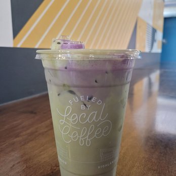 Hardy Coffee Co. - Iced blueberry matcha - Coffee & Tea Near Me - Omaha, Nebraska